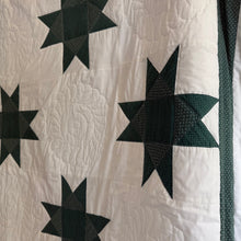 Load image into Gallery viewer, Vintage Handmade Sawtooth Star Quilt | Signed 1983
