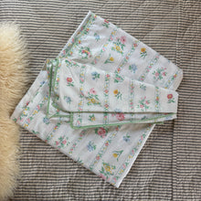 Load image into Gallery viewer, Vintage Handmade Floral Duvet  | Twin
