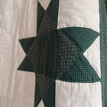 Load image into Gallery viewer, Vintage Handmade Sawtooth Star Quilt | Signed 1983
